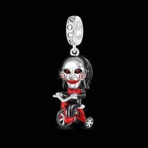 Gnoce x Saw Billy Horror Collab 925 Sterling Silver Charm for Pandora Bracelet